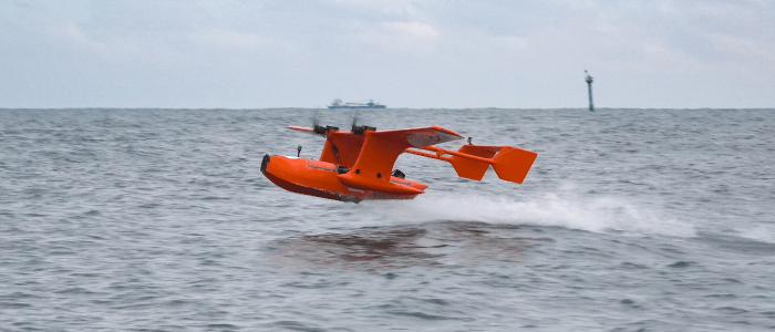 SEAPLANE-TYPE UAV "HAMADORI"